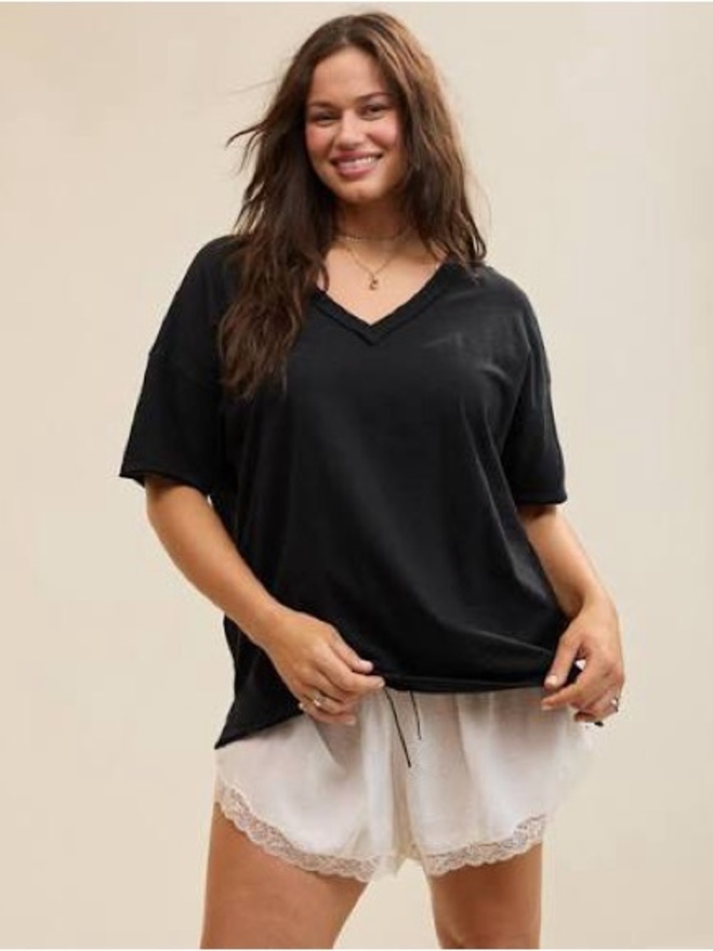 Aerie Oversized V-Neck Boyfriend
T-Shirt
